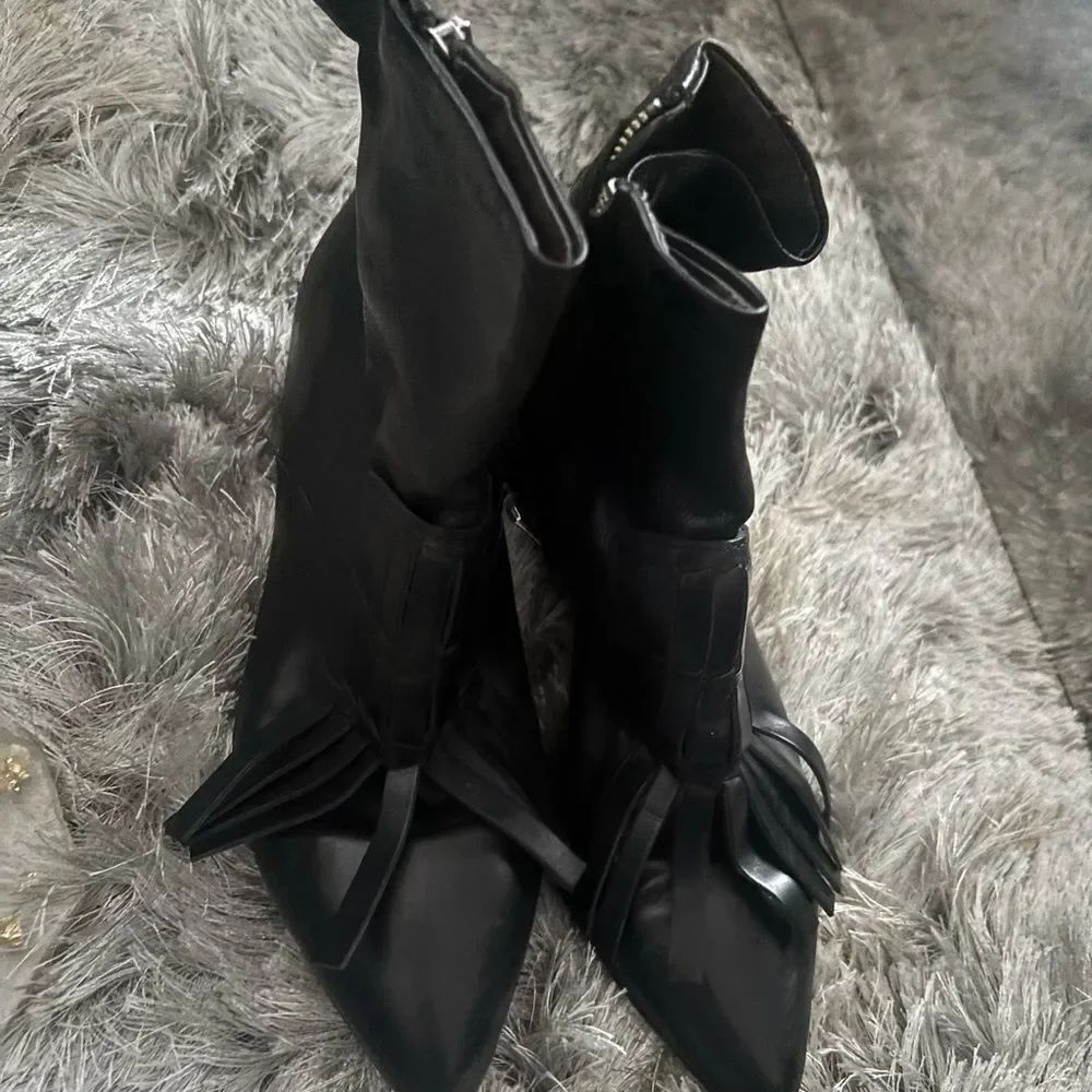 Officine creative dress boots fringe calf high shoes cowboy heels flats classic